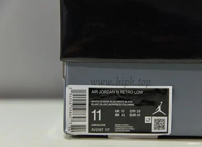 Low Air Authentic Jordan 11 Columbia 0613